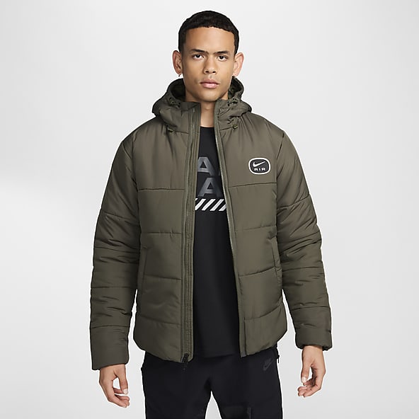 Uomo Verde Giacche Piumini. Nike IT